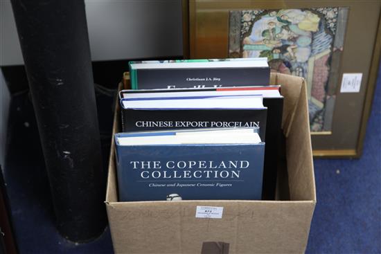 Seven reference books on Chinese Export ceramics,